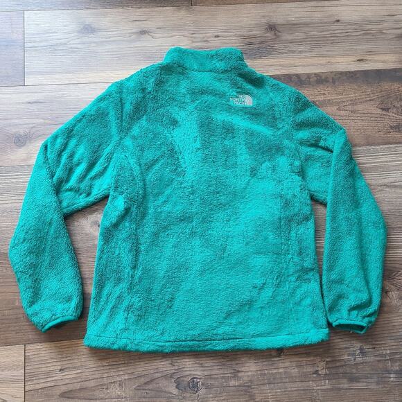 The North Face Osito Jacket Womens M Kelly Green Fleece Sherpa Full Zip Outdoors - Picture 2 of 11